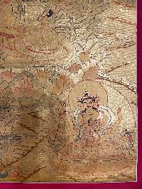 Buddist Hand Painted Thangka Of [white Tara], [real Gold], Lamas Art