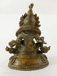 Buddhist Statue Of Yellow Jambhala, [finishing: Antique]