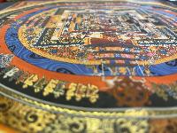 Buddhist Hand Painted Thangka Of Kalachakra Mandala, Lamasart], [square Mandala]