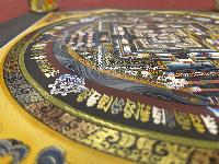 Buddhist Hand Painted Thangka Of Kalachakra Mandala, Lamasart], [square Mandala]