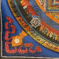 Buddhist Hand Painted Thangka Of Kalachakra Mandala, Lamasart], [square Mandala]