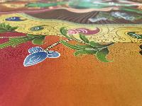 Buddhist Hand Painted Thangka Of Green Tara, [real Gold], Lamas Art