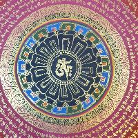 [stock Clearance], Hand Painted Mantra Mandala, [square Mandala]