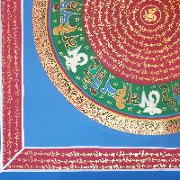 [stock Clearance], Buddhist Hand Painted Mantra Mandala, [square Mandala]