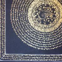 [stock Clearance], Hand Painted Mantra Mandala, [square Mandala]