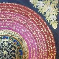 [stock Clearance], Buddhist Hand Painted Mantra Mandala, [square Mandala]