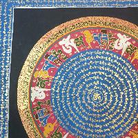 [stock Clearance], Hand Painted Mantra Mandala, [square Mandala]