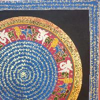 [stock Clearance], Hand Painted Mantra Mandala, [square Mandala]