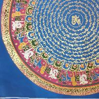 [stock Clearance], Hand Painted Mantra Mandala, [square Mandala]