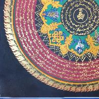 [stock Clearance], Hand Painted Mantra Mandala, [square Mandala], [square Mandala]