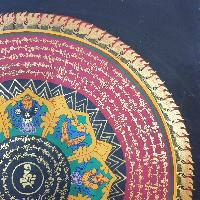 [stock Clearance], Hand Painted Mantra Mandala, [square Mandala], [square Mandala]