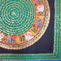 [stock Clearance], Hand Painted Mantra Mandala, [square Mandala]