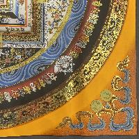 Buddhist Hand Painted Thangka Of Mandala, Lamas Art, [square Mandala]