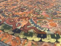 Buddhist Hand Painted Thangka Of Mandala, Lamas Art