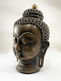Statue Of Buddha Head [oxidized], [last Piece]