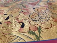 Buddhist Hand Painted Thangka Of Vajrapani [chana Dorje], [chana Dorje], [real Gold], Lama`s Art