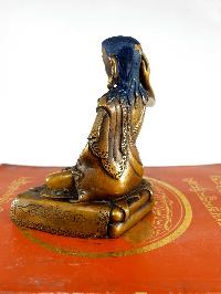 Buddhist Statue Of Milarepa, [chocolate Oxidized]