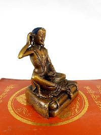 Buddhist Statue Of Milarepa, [chocolate Oxidized]