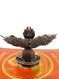 Garuda Statue, Buddhist Statue, [silver And Chocolate Oxidized]