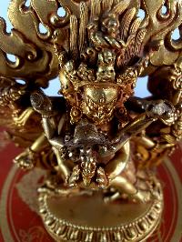 Buddhist Statue Of Vajrakilaya - Dorje Phurba, [full Gold Plated]