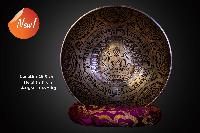 Fine Carving Singing Bowl [jambati], With [amitabha Buddha], [etching Carving]