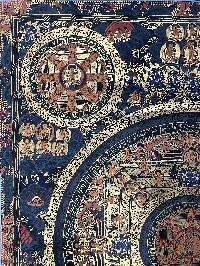 Buddhist Handmade Thangka Of Lokeshvara Mandala Thangka