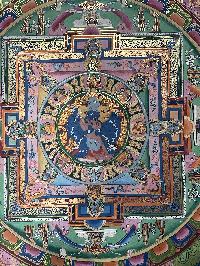 Buddhist Handmade Thangka Of Yamantaka Mandala Thangka