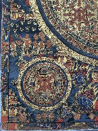 Buddhist Handmade Thangka Of Pancha Mandala Thangka