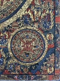 Buddhist Handmade Thangka Of Pancha Mandala Thangka