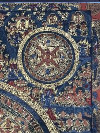 Buddhist Handmade Thangka Of Pancha Mandala Thangka