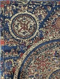 Buddhist Handmade Thangka Of Pancha Mandala Thangka