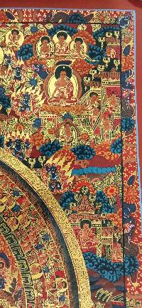 Buddhist Handmade Thangka Of Buddha Mandala Thangka