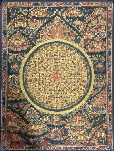 Buddhist Handmade Thangka Of Buddha Mandala Thangka