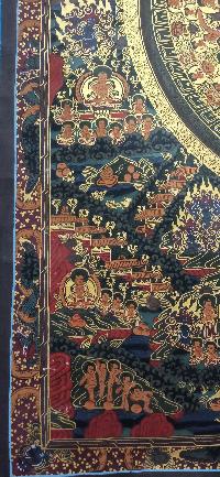 Buddhist Handmade Thangka Of Buddha Mandala Thangka