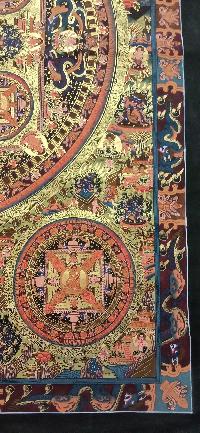 Buddhist Handmade Thangka Of Ten Mandala Thangka