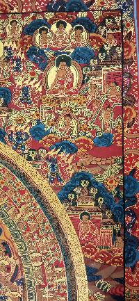 Buddhist Handmade Thangka Of Buddha Mandala Thangka