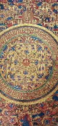 Buddhist Handmade Thangka Of Buddha Mandala Thangka