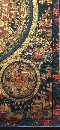 Buddhist Handmade Thangka Of Pancha Mandala Thangka