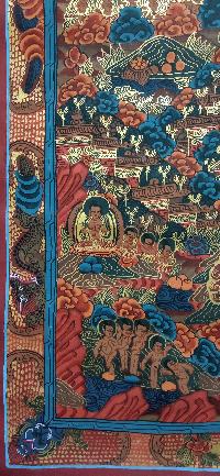 Buddhist Handmade Thangka Of Mandala Thangka