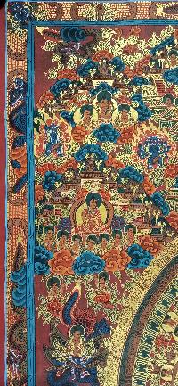 Buddhist Handmade Thangka Of Mandala Thangka