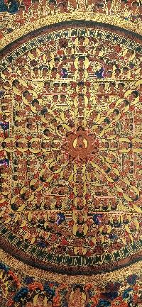 Buddhist Handmade Thangka Of Mandala Thangka