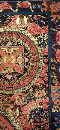 Buddhist Handmade Thangka Of Ten Mandala Thangka