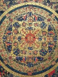 Buddhist Handmade Thangka Of Buddha Mandala Thangka