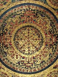 Buddhist Handmade Thangka Of Pancha Mandala Thangka