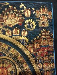 Buddhist Handmade Thangka Of Pancha Mandala Thangka