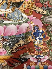 Buddhist Thangka Of White Tara Thangka, [with Brocade], Lama`s Art