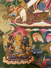 Buddhist Thangka Of White Tara Thangka, [with Brocade], Lama`s Art