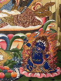 Buddhist Thangka Of White Tara Thangka, [with Brocade], Lama`s Art