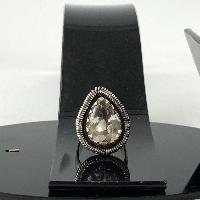 Designer Silver Jewellery With Crystal Wire Stone Rings