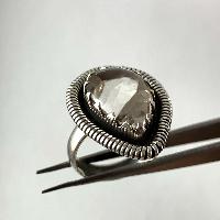 Designer Silver Jewellery With Crystal Wire Stone Rings